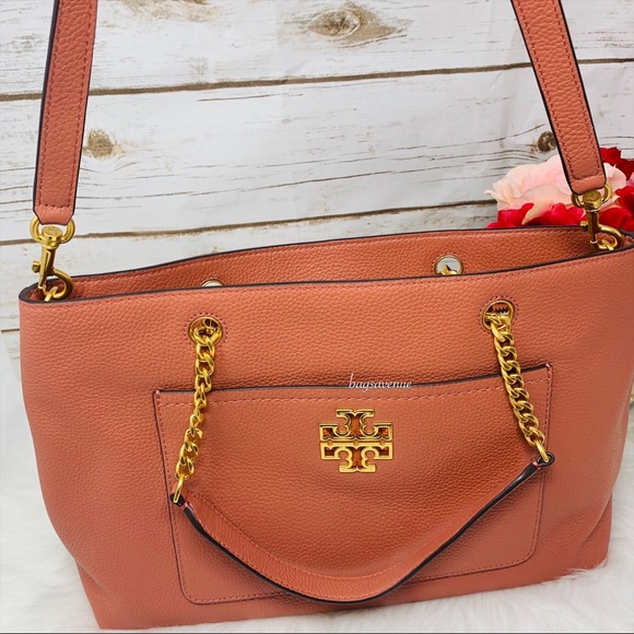 Tory Burch Britten satchel Tramonto large tote 498 - Picture 6 of 10